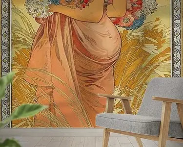 Zomer, Alphonse Mucha (Seizoenen serie) Szybka dostawa