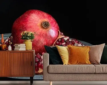 Rabat Stilleven met granaatappel op schaal lFood Fotografie