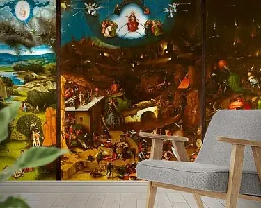 Tylko dziś Het Laatste Oordeel (volledig 3 luik \\/ triptiek) - Schilderij naar Jheronimus Bosch - Jeroen Bosch
