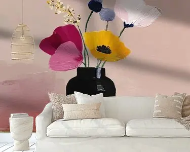 Darmowa dostawa Kleurrijk stilleven met bloemen