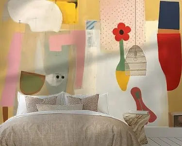 Speelse, moderne en abstracte collage Oferta