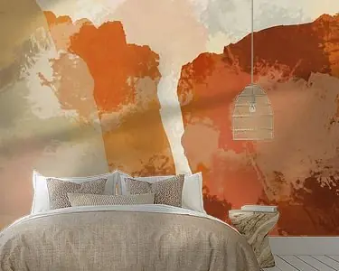 Warme abstracties in pasteltinten. Moderne abstracte kunst VII Zamów teraz