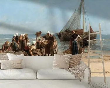 Nowość Vissersvrouwen op het strand, Bernardus Johannes Blommers