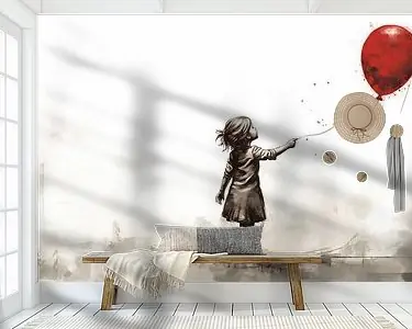 Meisje met ballon schets panorama Oferta limitowana