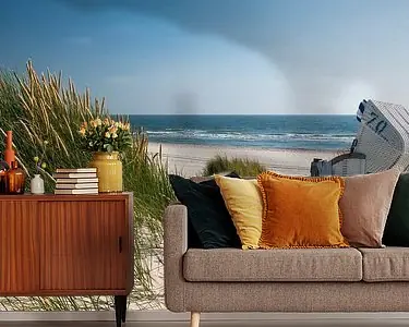 Niska cena Noordzee - Strandstoel met stralend Duingras