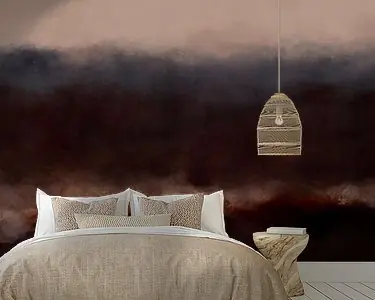 Ostatnia szansa Zonsopgang in wijnrood, roze, paars.