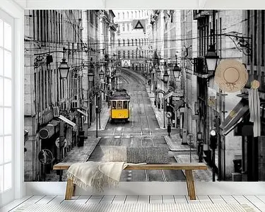 Gele tram Lissabon Promocja