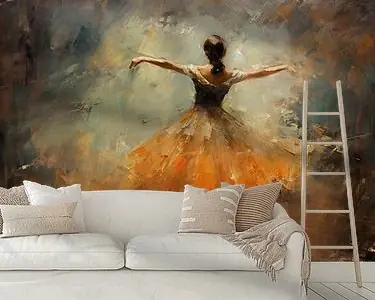 Danseres Schilderij Oranje Najlepsza cena