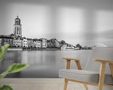 Deventer in zwart-wit Premium
