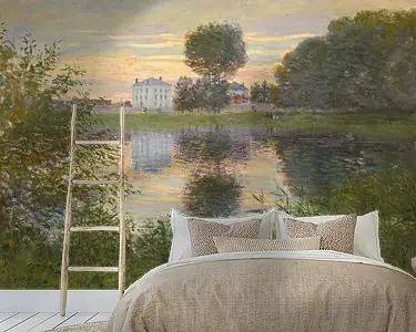 De balvormige boom, Argenteuil, Claude Monet Oryginalny