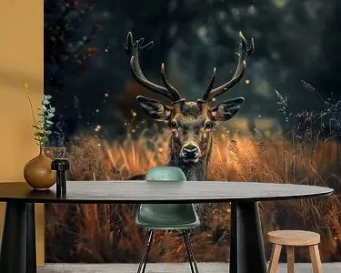 Bezpieczna płatność Hert in de stilte van het woud