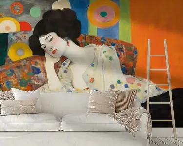 Zamów teraz Kleurrijk portret in de stijl van Gustav Klimt en Hilma af Klint