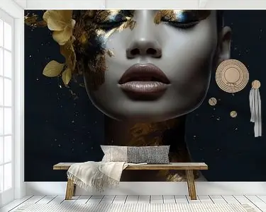 Darmowa dostawa Portret modern chic in goud