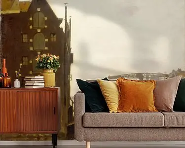 Amsterdamse pakhuizen aan een gracht, Willem Witsen Rabat