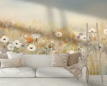 Niska cena Bloemenveld naturel blauwoker