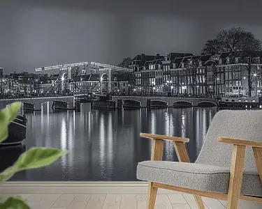 Magere Brug en de Amstel in Amsterdam in de avond - 3 Tylko dziś