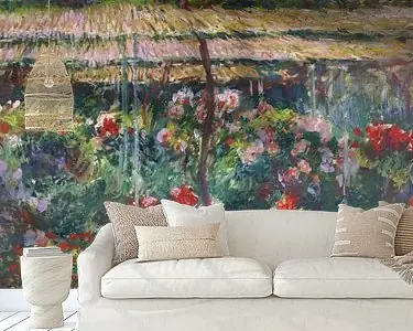 Pioenroos tuin, Claude Monet Kup teraz