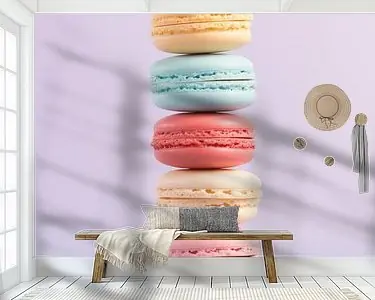 Macarons in pastelkleuren Promocja