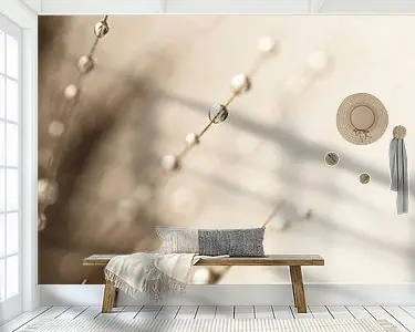 Abstract taupe - beige: Waterdruppels Tani