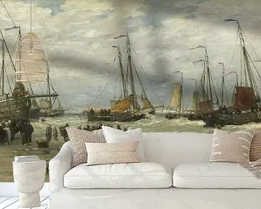 Pinken in de branding van Hendrik Willem Mesdag Promocja