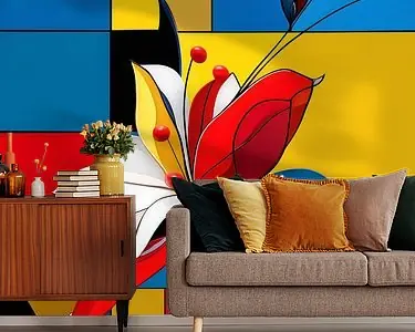 Tani Abstracte Bloem JG06