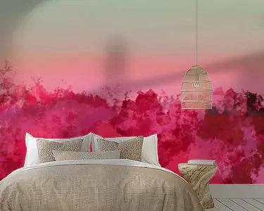 Zamów teraz Dromerige landschappen. Roze dageraad