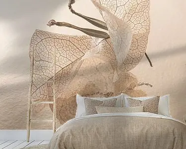 Warme kleuren: Blaadjes met zaden van de Bougainvillea Oferta