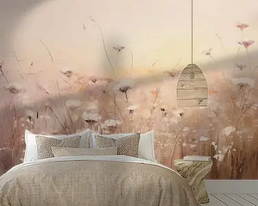 Impressionistic pastel flowerfield Rabat