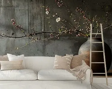 Najlepsza cena Panorama stilleven tak met bloemen