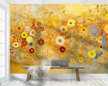 Oferta Colorful Golden Flowers