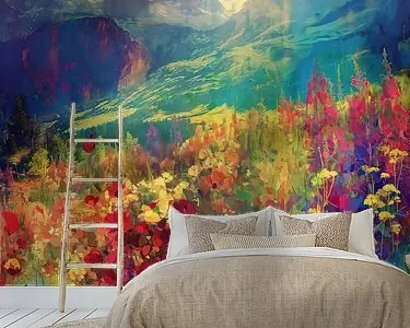 Impressionisme kleurrijk bloemenveld Oferta limitowana