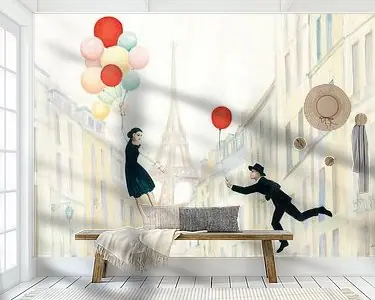 Aloft In Paris I, Julia Purinton Oryginalny