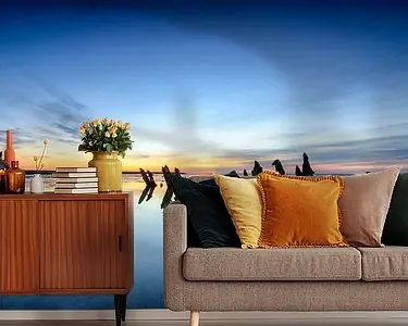 Wysoka jakość Zonsondergang boven het wad