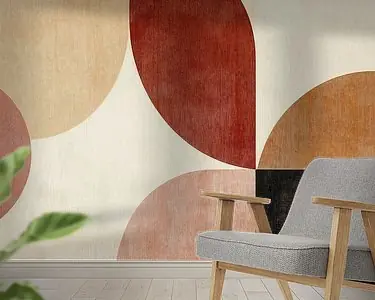 Zwrot pieniędzy Retro Abstractie in Aarde tinten