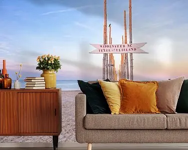 Darmowa dostawa Houten steiger op Texel \\/ Wooden jetty on Texel.