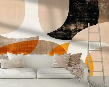 Bezpieczna płatność Modern en abstract in aardetinten