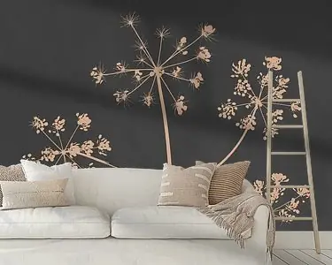 Promocja Berenklauw, botanische print in antraciet