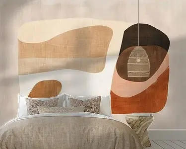 Zwrot pieniędzy Abstract Schilderij | Muted Elegance of Nature