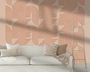 Zamów teraz Beige abstract geïnspireerd door Piet Mondriaan