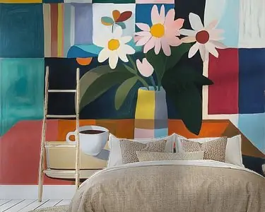 Tani Vierkanten en bloemen