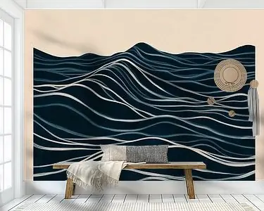 Nowość Bauhaus golven zee maan