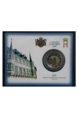 2 Euro Luxemburg 2009 Henri & Charlotte Bu in Coincard Tylko dziś