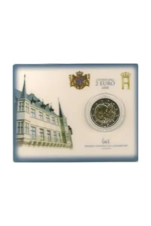 2 Euro Luxemburg 2008 Chateau de Berg Bu in coincard Promocja