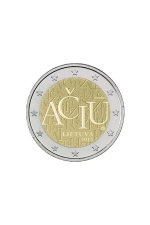 Oferta 2 Euro Litouwen 2015 Litouwse taal Unc