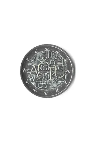 Ekspresowa dostawa 2 Euro Litouwen 2015 Litouwse taal Gekleurd