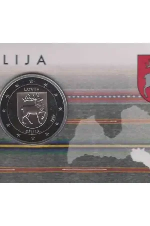 2 euro Letland 2025 'Wapen van Selija' Bu in coincard Promocja