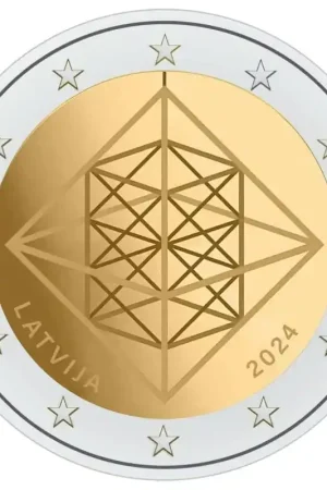 Ekspresowa dostawa 2 euro Letland 2024 'Puzzels' Unc