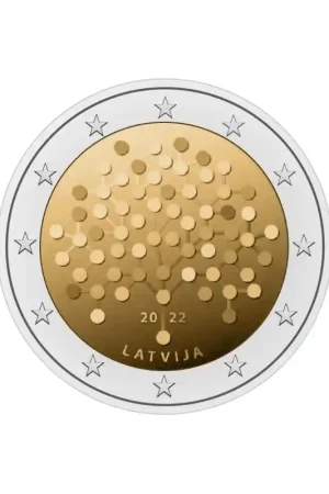 Promocja 2 euro Letland 2022 'Letse bank' Unc