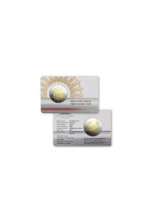 Szybka dostawa 2 Euro Letland 2019 'Zonsopgang'Bu in coincard