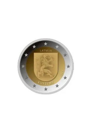Zamów teraz 2 Euro Letland 2017 Kurzeme Unc
